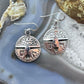 Brad Panteah Sterling Silver Overlay Decorated Maiden Face Dangle Earrings For Women #1