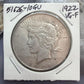 1922 US 90% Peace Silver Dollar VG-F #51626-10GU