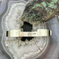 Leander Tahe Native American Sterling Silver 3D Geometric Unisex Cuff Bracelet