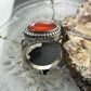 Carolyn Pollack Sterling Silver Horizontally Mounted Oval Carnelian Ring For Women