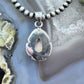 Southwestern Style Sterling Silver Teardrop Spiny Oyster Decorated Pendant For Women