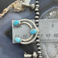 Sterling Silver Southwestern Style Naja w/Turquoise Squash Blossom 18"-20" Necklace For Women