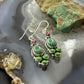 Sterling Silver Southwestern Style Multistone Dangle Earrings For Women #12