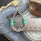 Sterling Silver 4mm Navajo Pearl Southwester Style & 6mm Turquoise Bead Hoop Earrings For Women