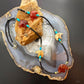 Shube Dakota West Fetish Bear Onyx & Turquoise Beads 24"-27" Necklace For Women