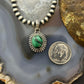 Sterling Silver Southwestern Style Oval Malachite Decorated Charm/Pendant For Women