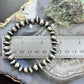 Carolyn Pollack Sterling Silver Navajo Pearl Style Beads Stretch Bracelet For Women