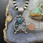 Eva & Linberg Billah Native American Sterling Silver Turquoise Unisex Naja Pendant #2