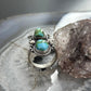 Sterling Silver Southwestern Style 2 Sonora Gold Turquoise Adjustable Ring For Women #6