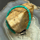 Sterling Silver Turquoise Disk Beads w/Silver Beads 7.5" Bracelet For Women