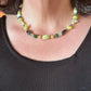 Carolyn Pollack Sterling Silver Serpentine/Prehnite Bead Necklace 17"-20" & Dangle Earrings Set