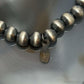 Sterling Silver 5mm Navajo Pearl Beads Stretch Bracelet For Women
