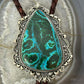 Sterling Silver Southwestern Style Large Azurite Malachite Decorated Bolo Tie For Men