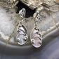 Carolyn Pollack Sterling Silver Mother of Pearl Decorated Dangle Earrings For Women