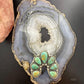 Sterling Silver Southwestern Style Royston Turquoise Naja 24" Necklace For Women