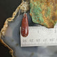 Sterling Silver Teardrop Plum Moss Agate Slab Dangle Earrings For Women #514
