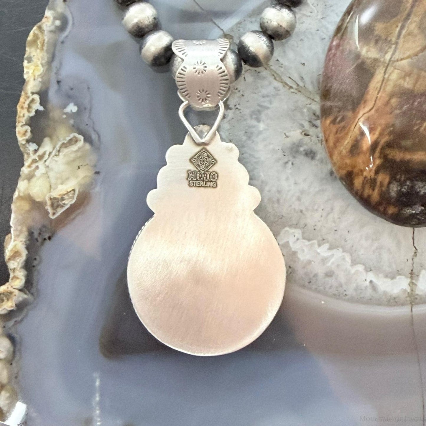 Genuine 1945 90% Walking Liberty Half Dollar Coin Turquoise Decorated Pendant