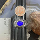 Carolyn Pollack Sterling Silver Oval Lapis Lazuli Decorated Doublet Ring For Women