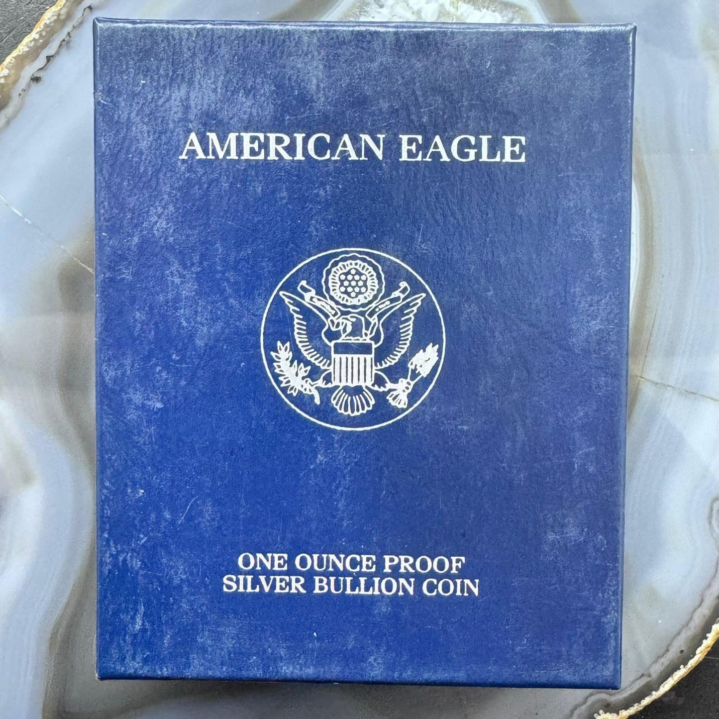 2001 Vintage US 1.0 Troy Ounce Fine Silver American Eagle Round Proof W/Box #OX