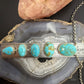 Sterling Silver Southwestern Style Kingman Turquoise Lariat 25" Necklace For Women #1