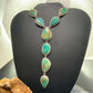 Sterling Silver Southwestern Style Royston Turquoise Lariat 30" Necklace For Women