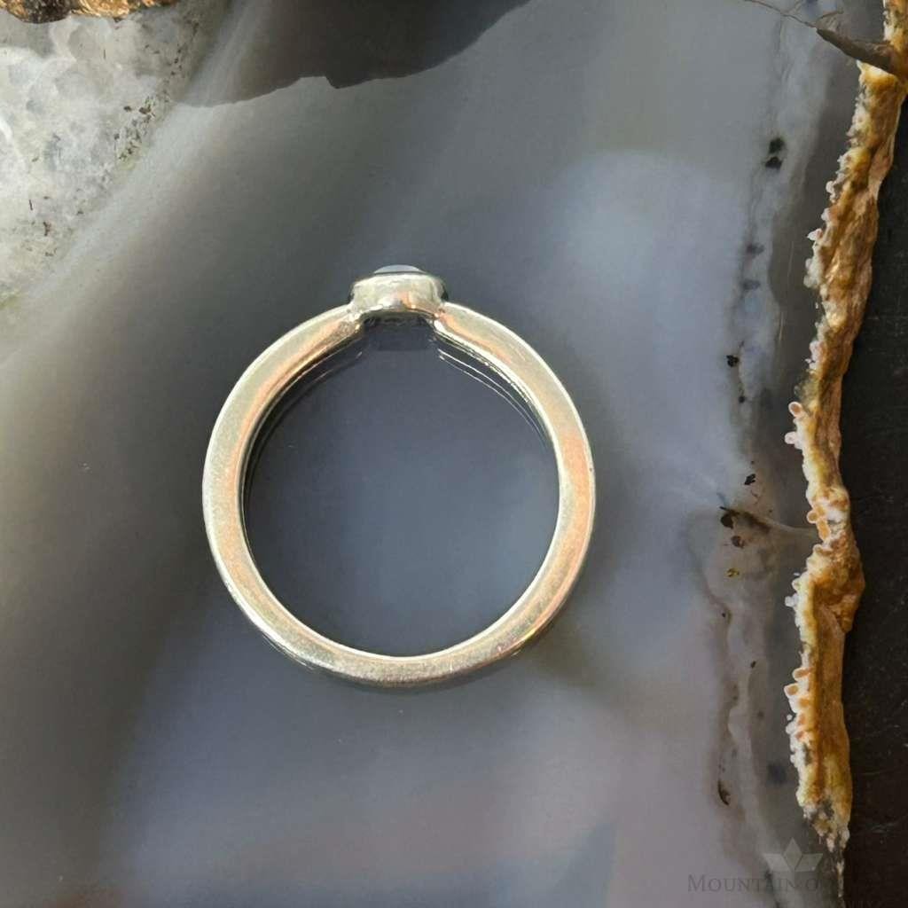 Carolyn Pollack Sterling Silver Rounded Moonstone Slim Ring For Women