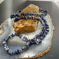 Denim Lapis Natural Beads 34" Necklace For Women