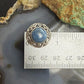Carolyn Pollack Sterling Silver Round Denim Lapis Clip-On Stud Earrings For Women