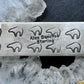 Alex Sanchez Native American Sterling  Silver Petroglyph Coral Bracelet For Women