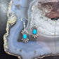 Carolyn Pollack Sterling Silver Turquoise Bow Dangle Dangle Earrings For Women