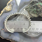 Leander Tahe Native American Sterling Silver 3D Geometric Unisex Cuff Bracelet