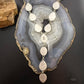 Sterling Silver Southwestern Style Teardrop Turquoise #8 Lariat Necklace For Women