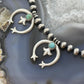 Sterling Silver Southwestern Style 6 Small Naja & Large Naja Squash Blossom Necklace For Women