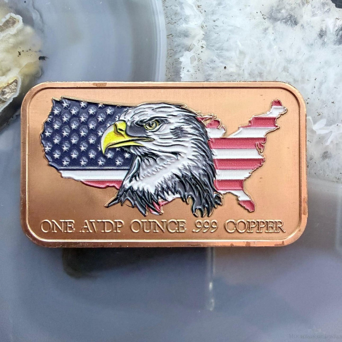 New Tube of 20 One AVDP Ounce .999 Fine Colord Copper Flying President Bars Mint