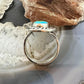 Native American Sterling Silver Sonora Gold Turquoise Ring Size 10 For Women