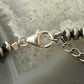 Sterling Silver Southwestern Style 4 mm Navajo Pearl Saucer Beads 18"- 20" Necklace For Women