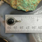 Sterling Silver Southwestern Style Oval Onyx Decorated Charm/Pendant For Women