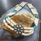 Carolyn Pollack Sterling Silver Concho w/Turquoise &White Agate 19" Necklace For Women.