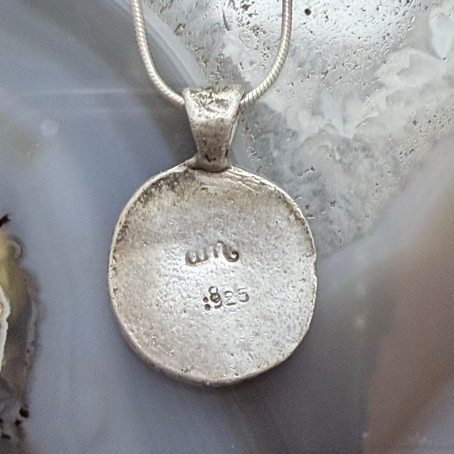 Vintage Sterling Silver Treble Clef Unisex Pendant