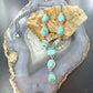 Sterling Silver Southwestern Style Mohave Turquoise Lariat 19" Necklace For Women #1