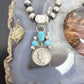 Genuine 1941 90% Silver Mercury Dime Coin Mohave Turquoise Unisex Pendant