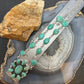 Sterling Silver Southwestern Style Tyrone Turquoise Cluster 18" Necklace For Women