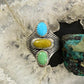 Carolyn Pollack Southwestern Style Sterling Assorted Turquoise Ring Sz Variety