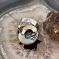 Sterling Silver Southwestern Style Oval Blue Copper Turquoise Ring Size 8.5 For Women