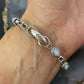Carolyn Pollack Sterling Silver Oval Blue Lace Agate Link Bracelet For Women
