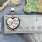 Sterling Silver Southwestern Style Wild Horse Decorated Heart Pendant For Women #2