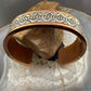 Wylie Secatero Navajo Sterling Silver & Copper Stamped Bracelet For Women