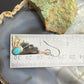 Michael Nez Navajo Sterling Silver Oval Turquoise Cloud Dangle Earrings For Women
