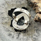 Sterling Silver Southwestern Style Teardrop Dendrite Agate Ring Size 7.5 For Women