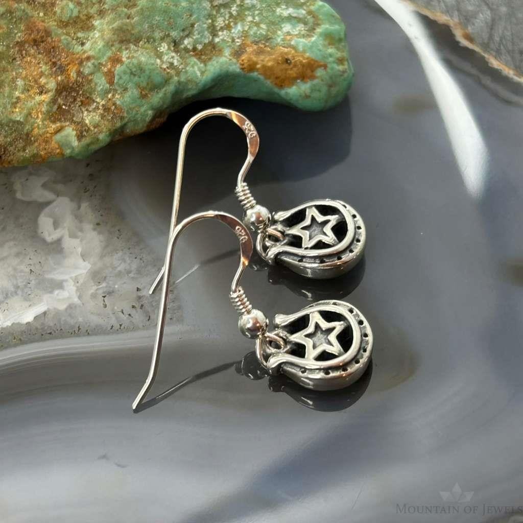 Carolyn Pollack Sterling Silver Horseshoe Dangle Earrings For Women